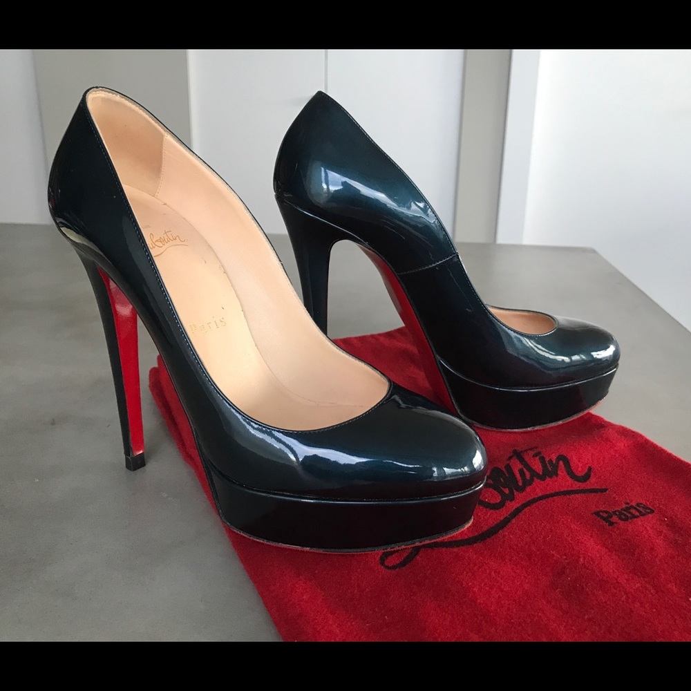Christian Louboutin Bianca 140 Patent Pumps 37.5